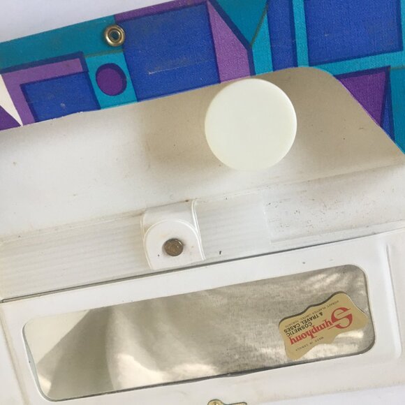 Symphony Mirror Window Rigid Box MAKEUP COSMETIC Hard Travel Case Purple MCM - Picture 10 of 12